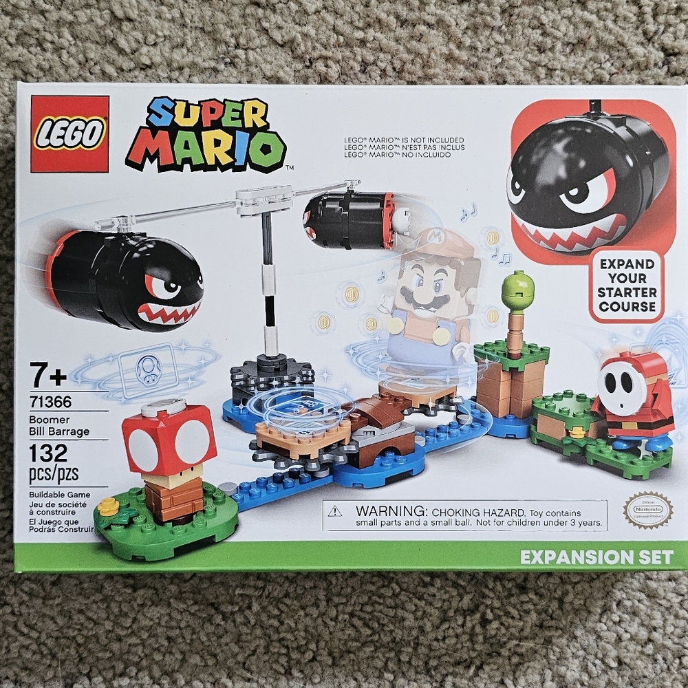 Lego Super Mario Boomer Bill Barrage Expansion Set 71366 (RETIRED SET)